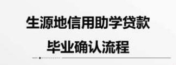 2023年度生源地信用助學(xué)貸款畢業(yè)確認(rèn)