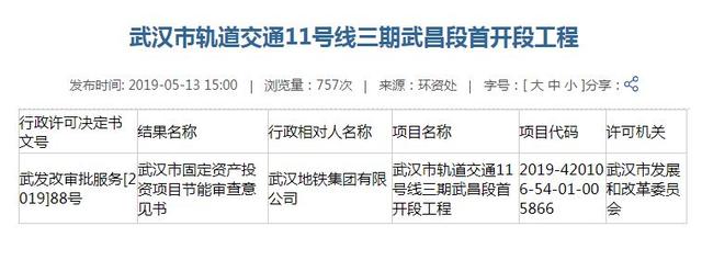 1400億！武漢地鐵四期線路全部啟動(dòng)，神速