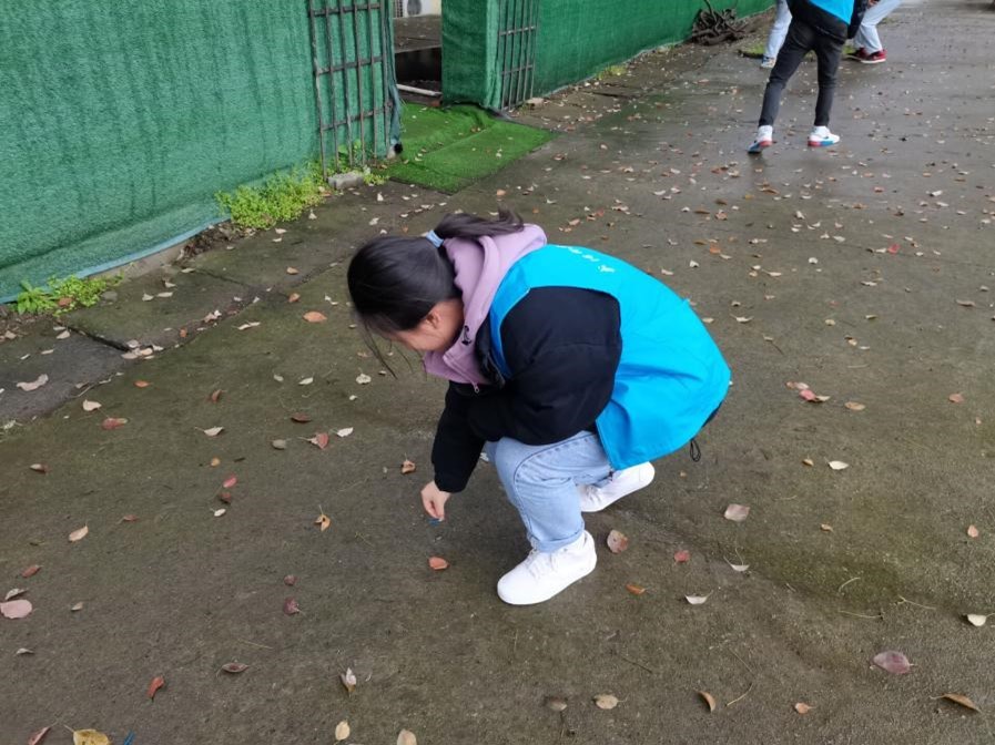 武漢科技職業(yè)學(xué)院“雷鋒月” 清掃校園志愿活動(dòng)